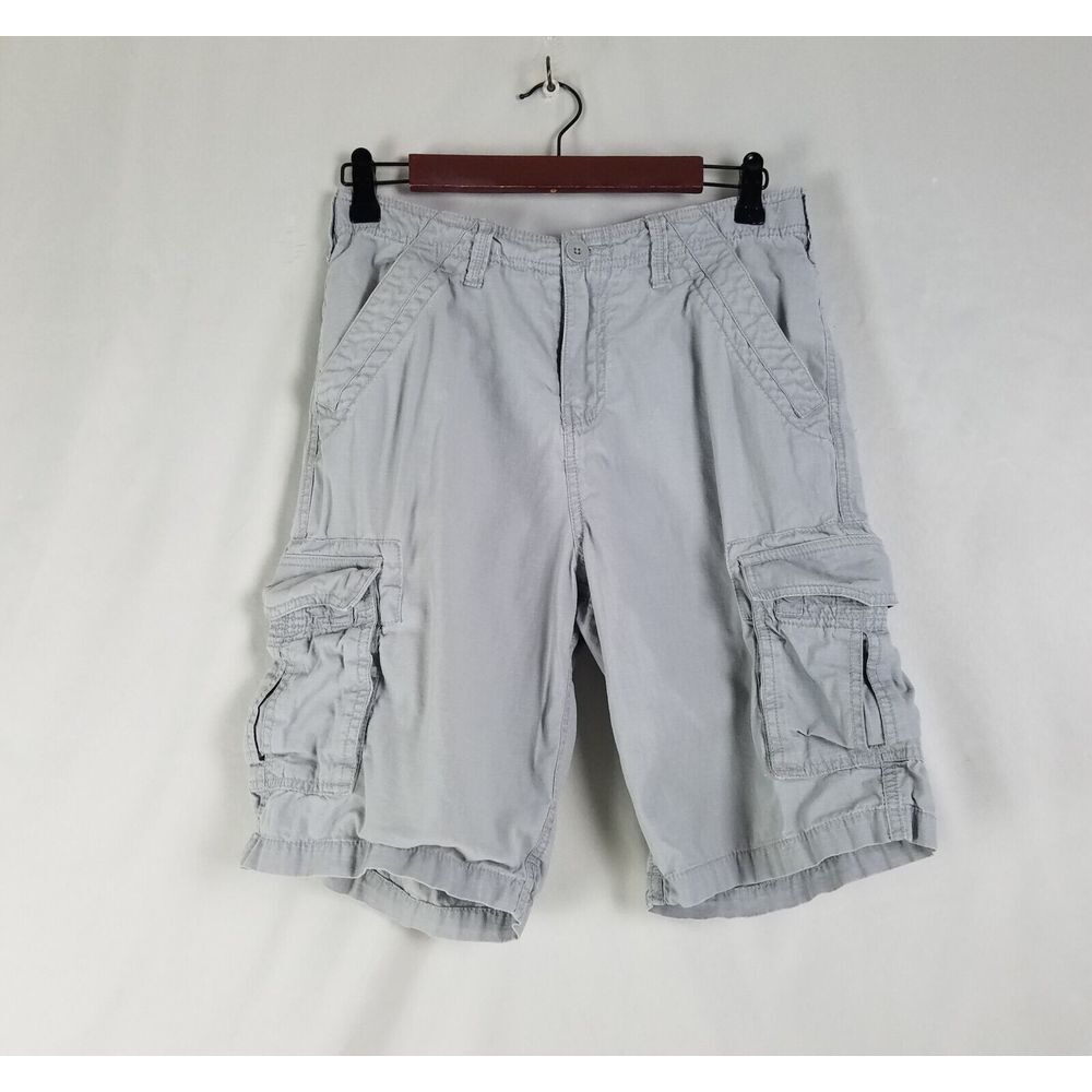 Red‎ Camel Shorts Boys 18 Gray Cargo Pocket W28 x L9.5 100% Cotton